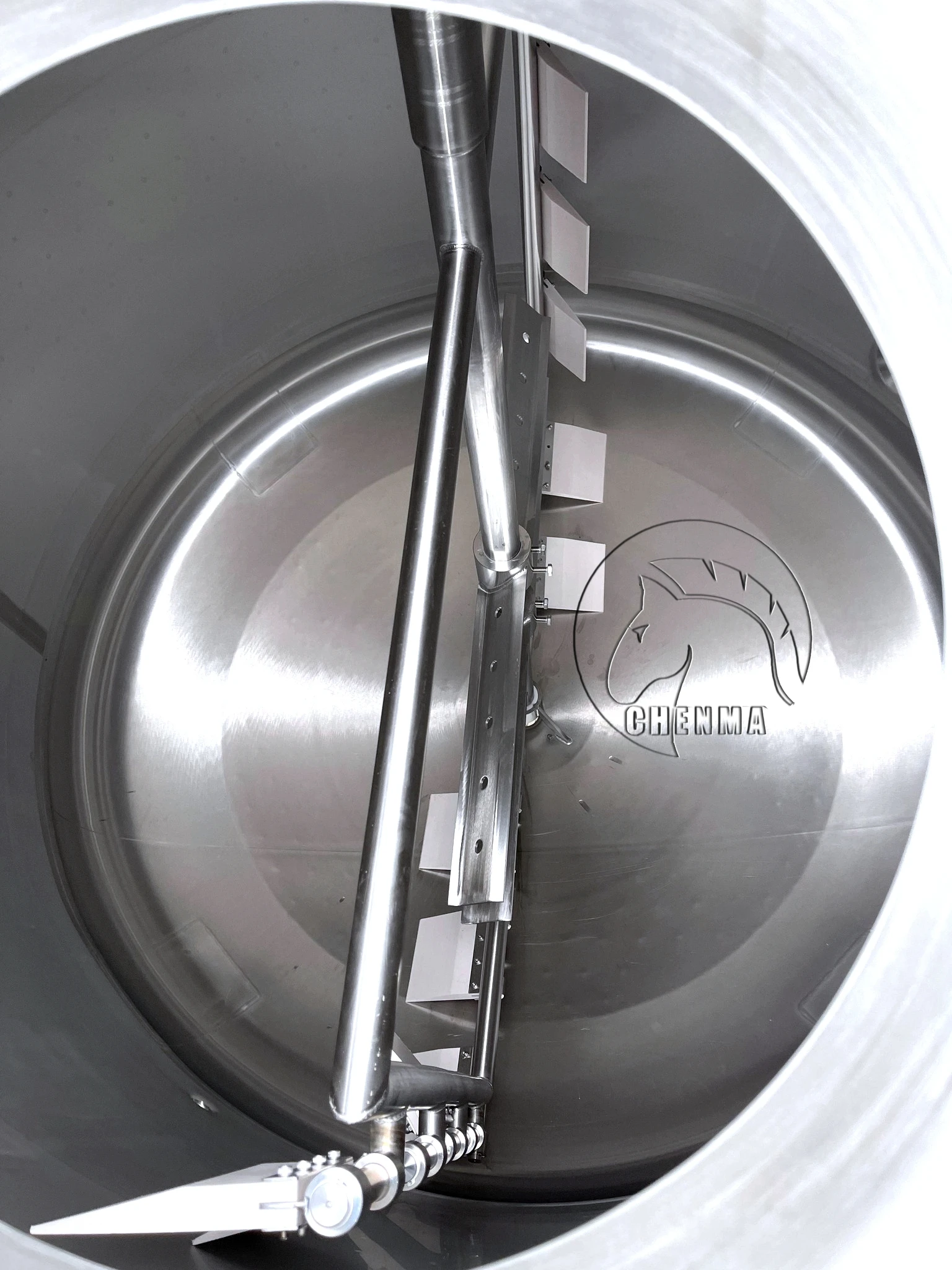 1000-Liter-Käse-Mischtank aus lebensmittelechtem Edelstahl mit Mixer