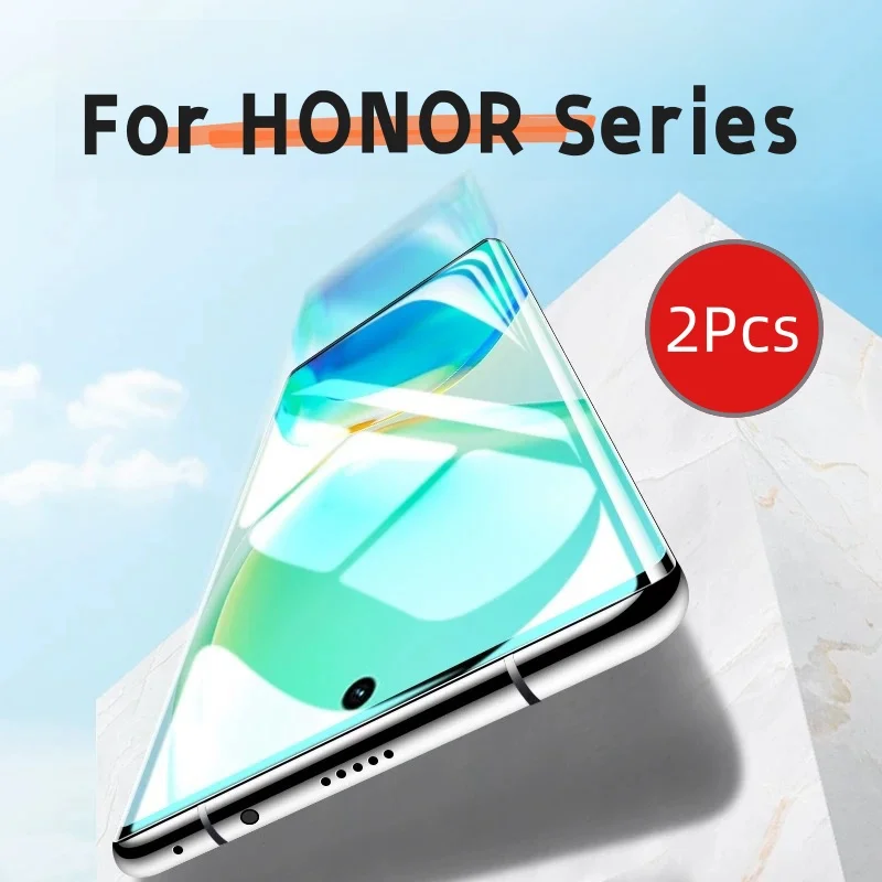 2Pcs For HONOR 50 60 70 80 90 100 200 PRO Magic 6 5 Pro 4 3 Screen Protector With Install Kit ,Not Tempered Glass