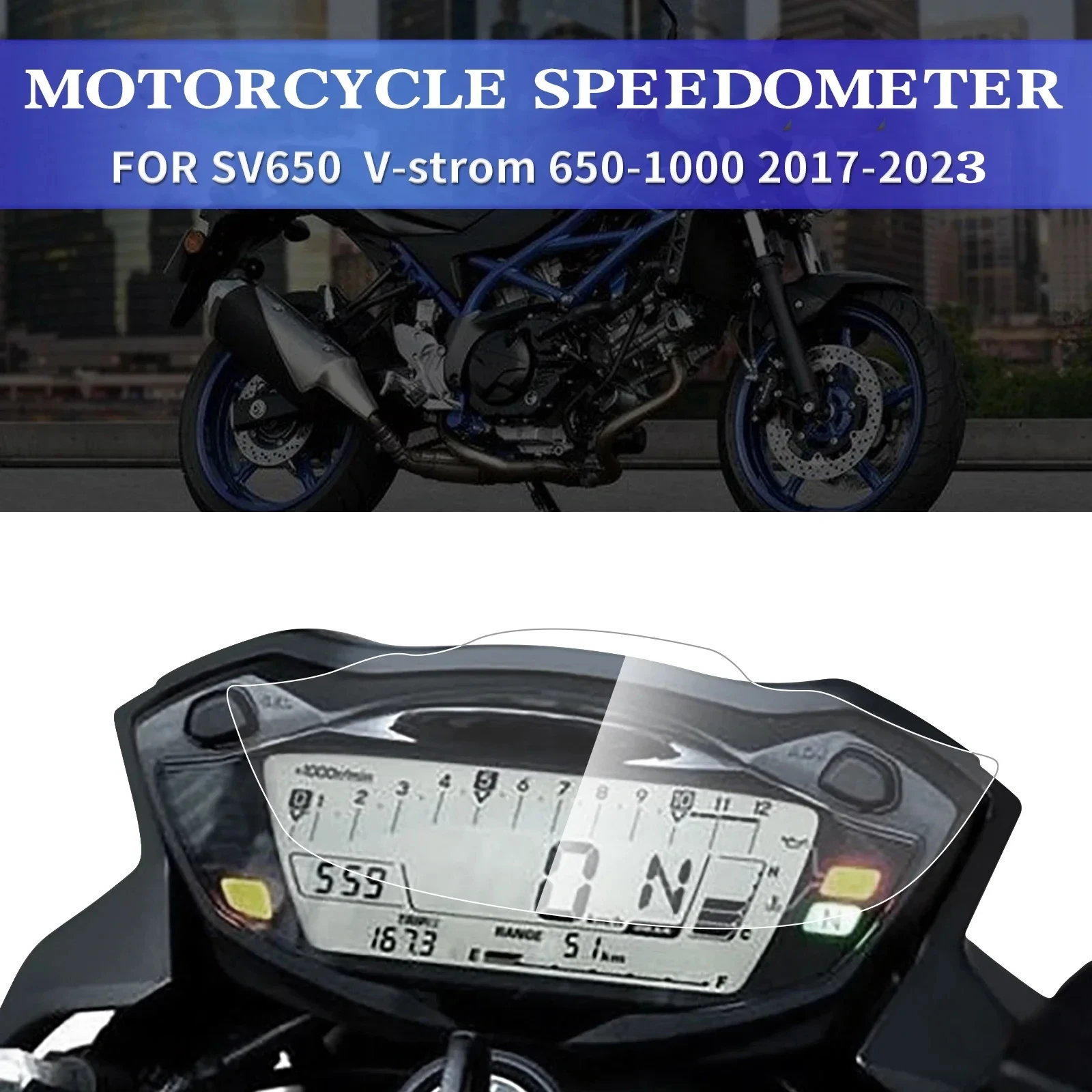 For SUZUKI SV650/X V-strom 650 Vstrom 1000 DL650 DL1000 17-23 Speedometer Guard Scratch Cluster Screen Protection Film Protector