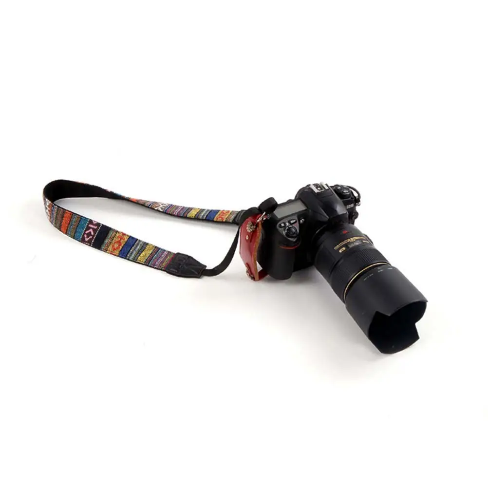 Multi-Color Retro Vintage Camera Strap for Dslr Cameras Pure Cotton Webbing Super Soft Vibrant Style