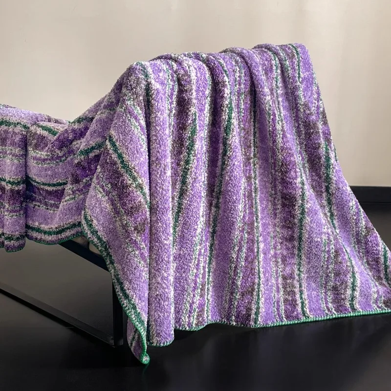 Thick Coral Fleece Blanket Office Nap Shawl Blanket Durable Breathable Soft Comfortable Convenient To Carry Warm Blanket