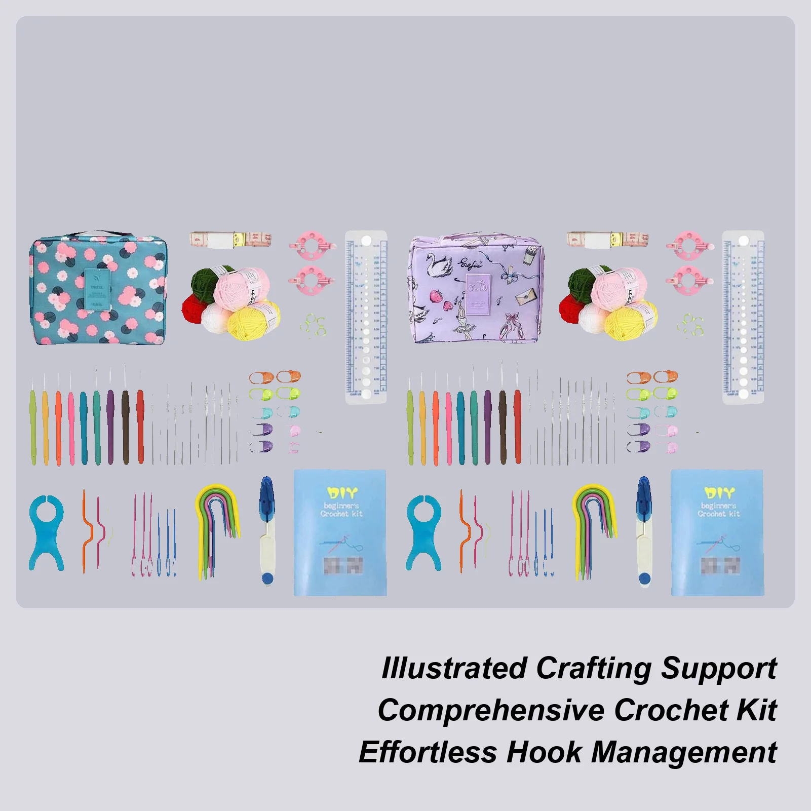 

Crochet Accessories With Paper Tutorials Knitting Kit For Holiday Birthday Christmas Adults Experienced Lovers Art Teachers