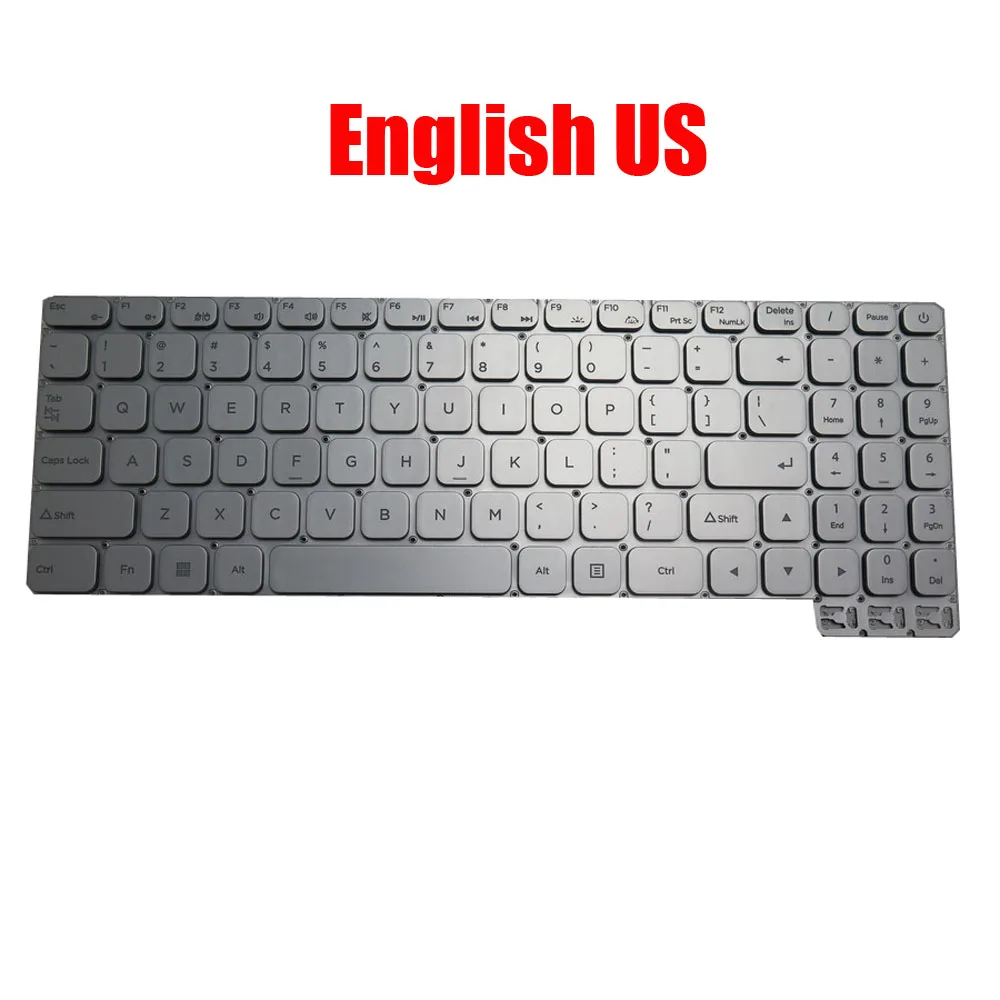 Laptop Keyboard SCDY-340-2-3 YXT-91-71 English US With Backlit Silver New