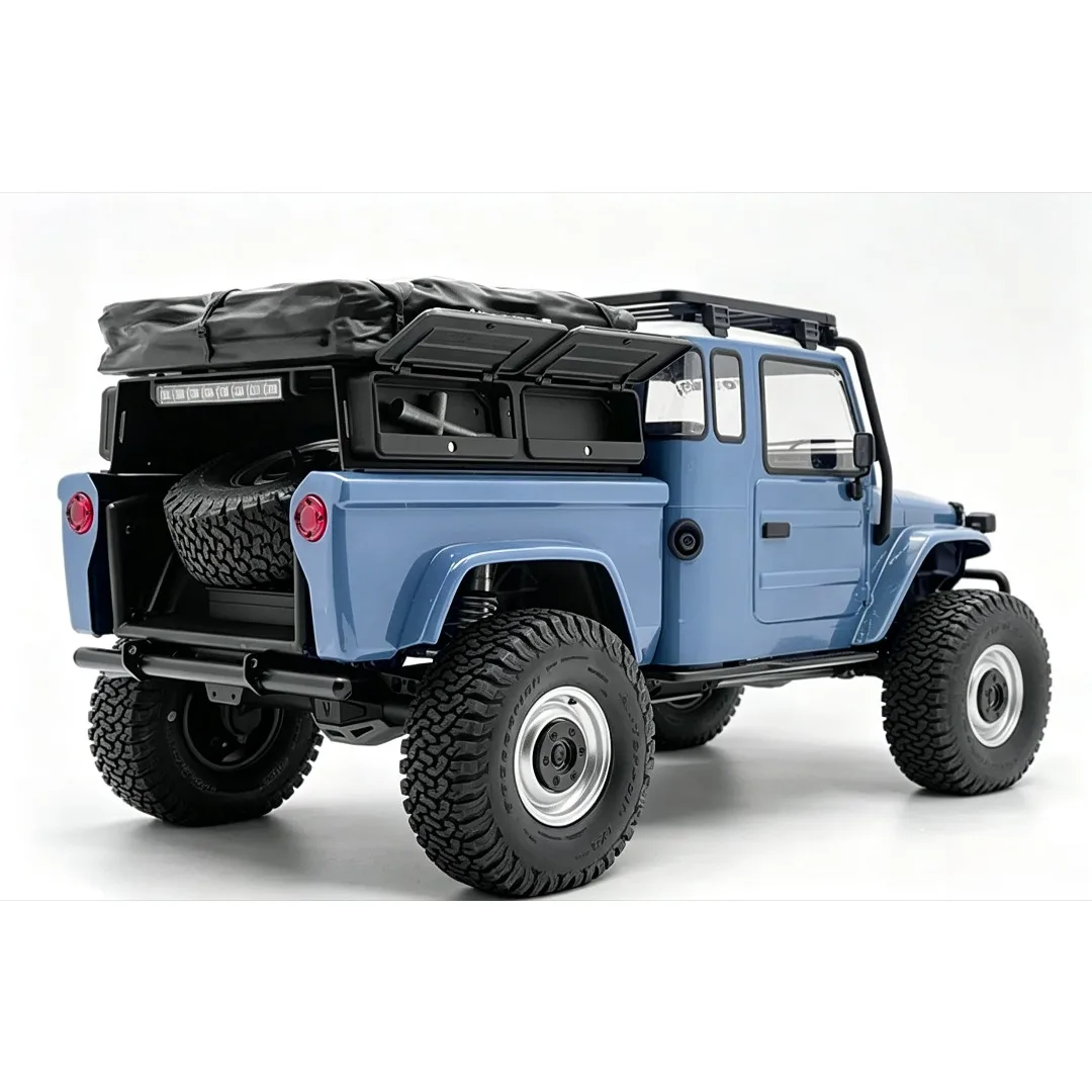 1/10 RC Crawler Custom Rear Bed Rack With Rear Lights Scale For VP VS4‑10 Phoenix Exterior Appearance Upgrade Hobby Accessories