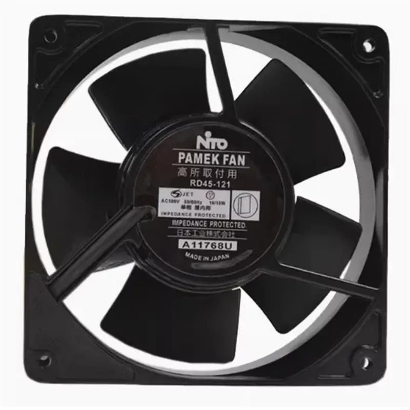 For New Japan NTO RD45-121/122 12038 110v/220v all-metal high temperature fan 12cm
