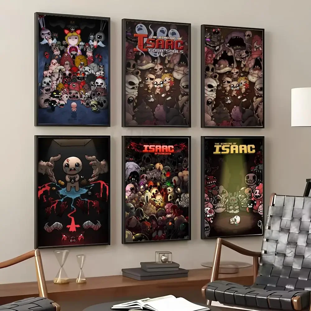 Game T-The Binding of Isaac Painting Calligraphy Cotton Canvas Wall Art Poster HD Print Modern Home Decor Painting