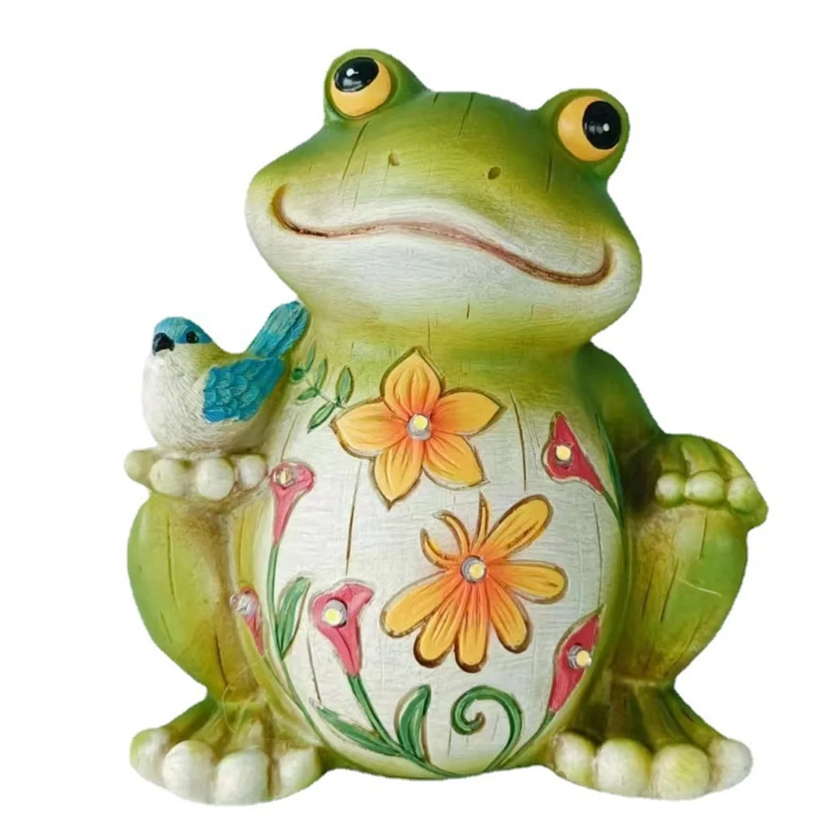 

Frog Decor with Solar Light, Resin Garden Statue for Passage Yard Lawn Patio Decor, Outdoor Decor for Housewarming