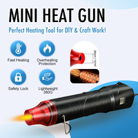 220V Hot Air Gun Soldering Temperature Blower Gun DIY Crafts Electric Power Hot Dryer Mini Heat Gun For Shrink Tubing Car Wrap