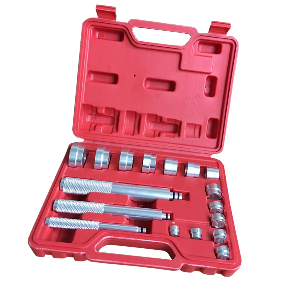 17 Pieces/Set High Quality Bushing Bearing Driver Installer Remover Inserting Tool kit with Case Car Hand Tools