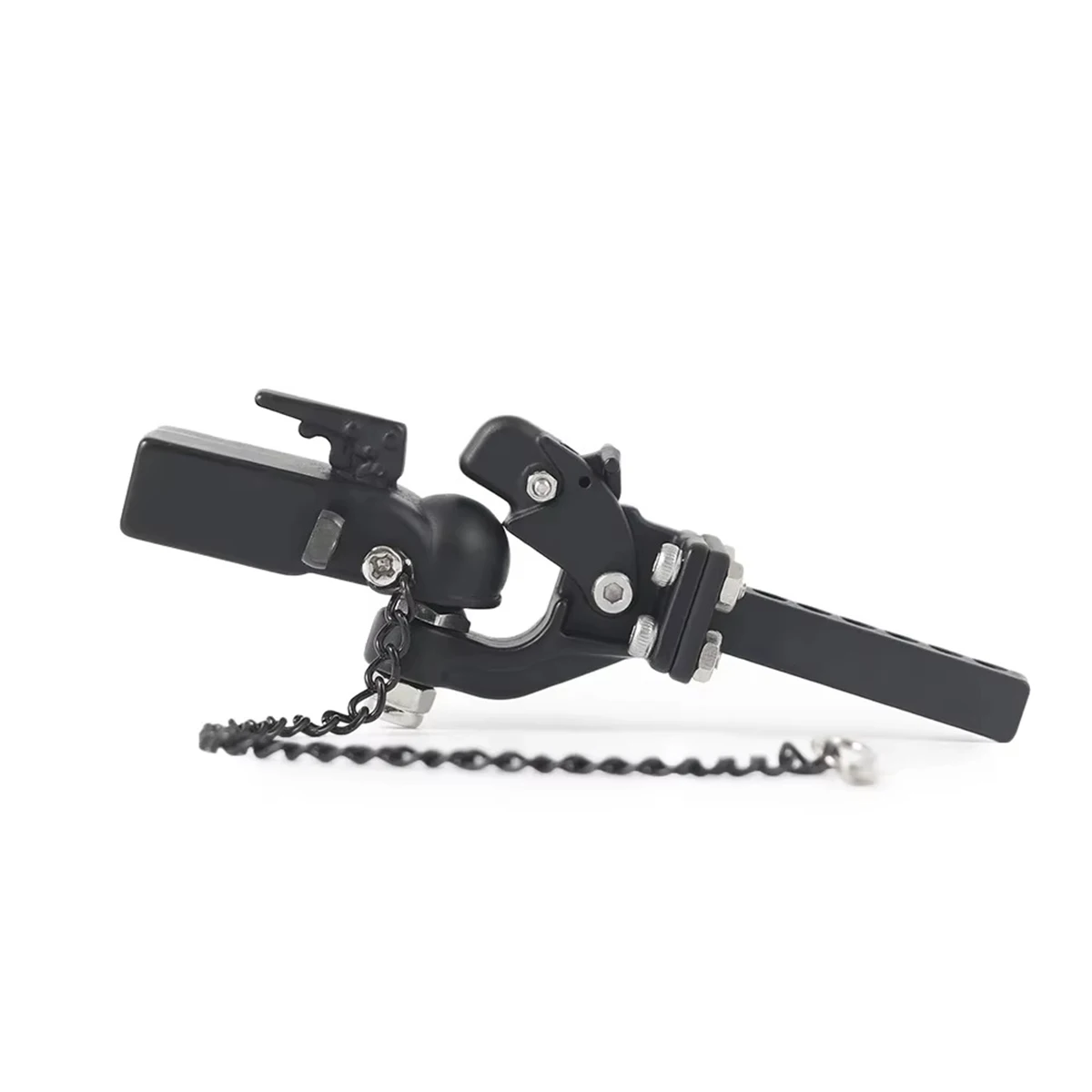 Metall-Anhängerkopf-Rettungsschlepphaken M3-Kupplungshalterung für 1/10 RC Crawler TRX4 TRX6 SCX10 90046 D90 Redcat GEN 8 Scout II CC01 TF2