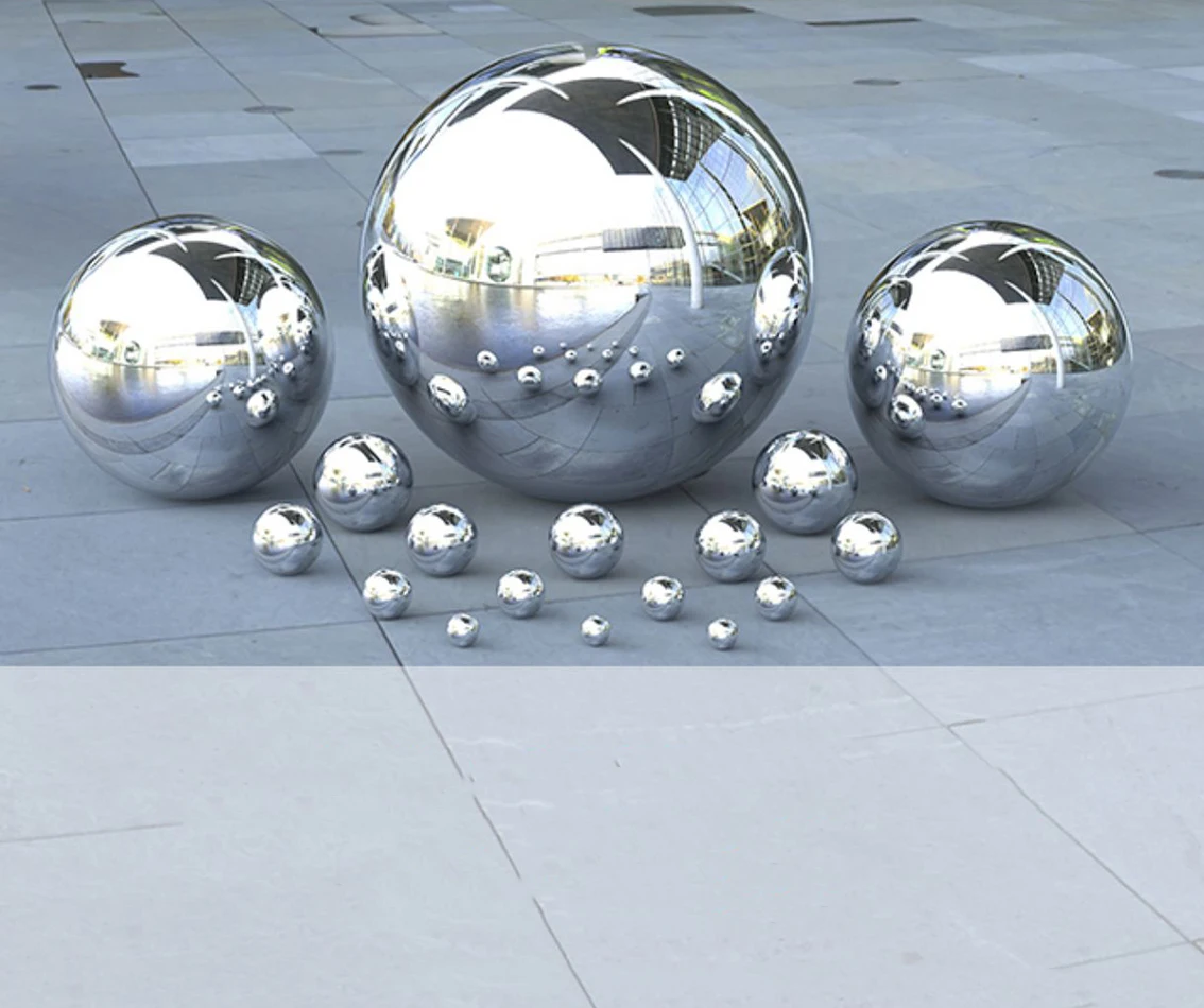 1Pcs Hollow Ball Dia 25~200mm Thick 2mm 304 stainless Steel Ball Party Mirror Metal Ball Sphere Home Garden Decoration