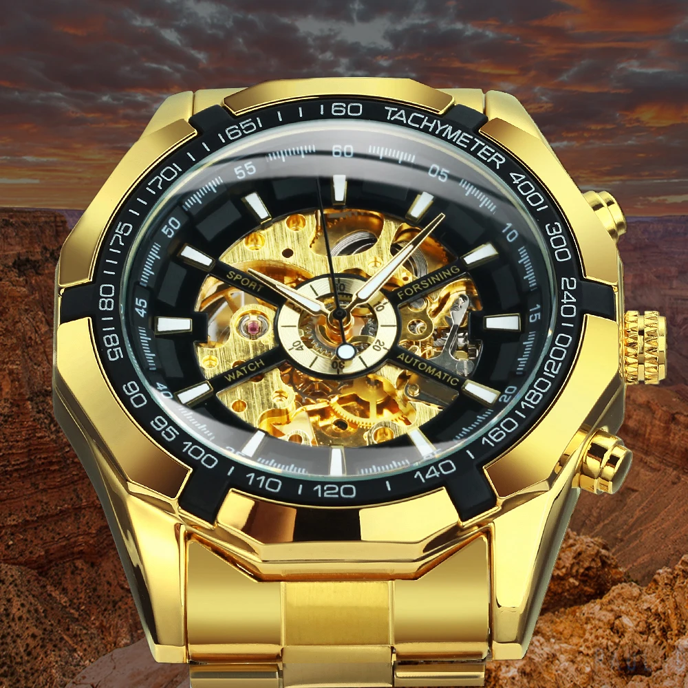 Men's WINNER Classic Skeleton Mechanical Watch