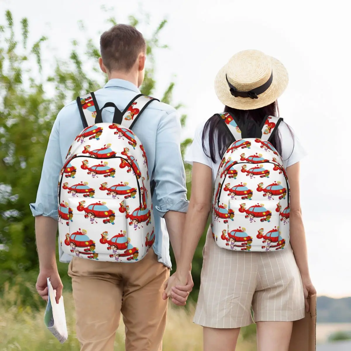 Mochila escolar Little Einsteins para estudantes, mochila de viagem para caminhadas, mochila escolar para meninos e meninas, bolsas de ombro
