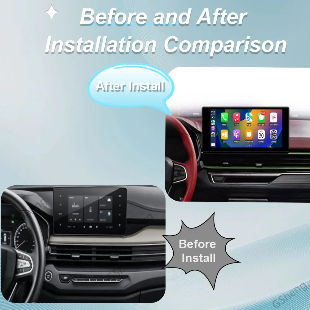 12.3 inch Wireless CarPlay Android Auto Bluetooth WiFi DSP For Geely GX3 Pro 2021 Car Radio GPS Navi Multimedia Player QLED IPS