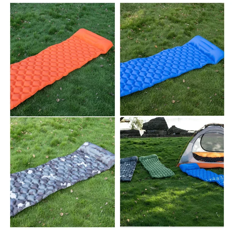 

2026 Wholesale TPU Lightweight Self Inflating Camping Sleeping Pad Waterproof Moisture Proof Inflatable Air Mattress With Pillow