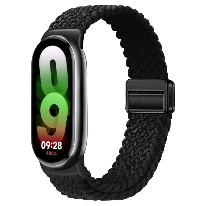 Magnetisches Armband für Xiaomi Mi Band 10 9 8 Zubehör Atmungsaktives Geflochtenes Schlaufenarmband Pulseira Correas Xiaomi Smart Band 10 9 8