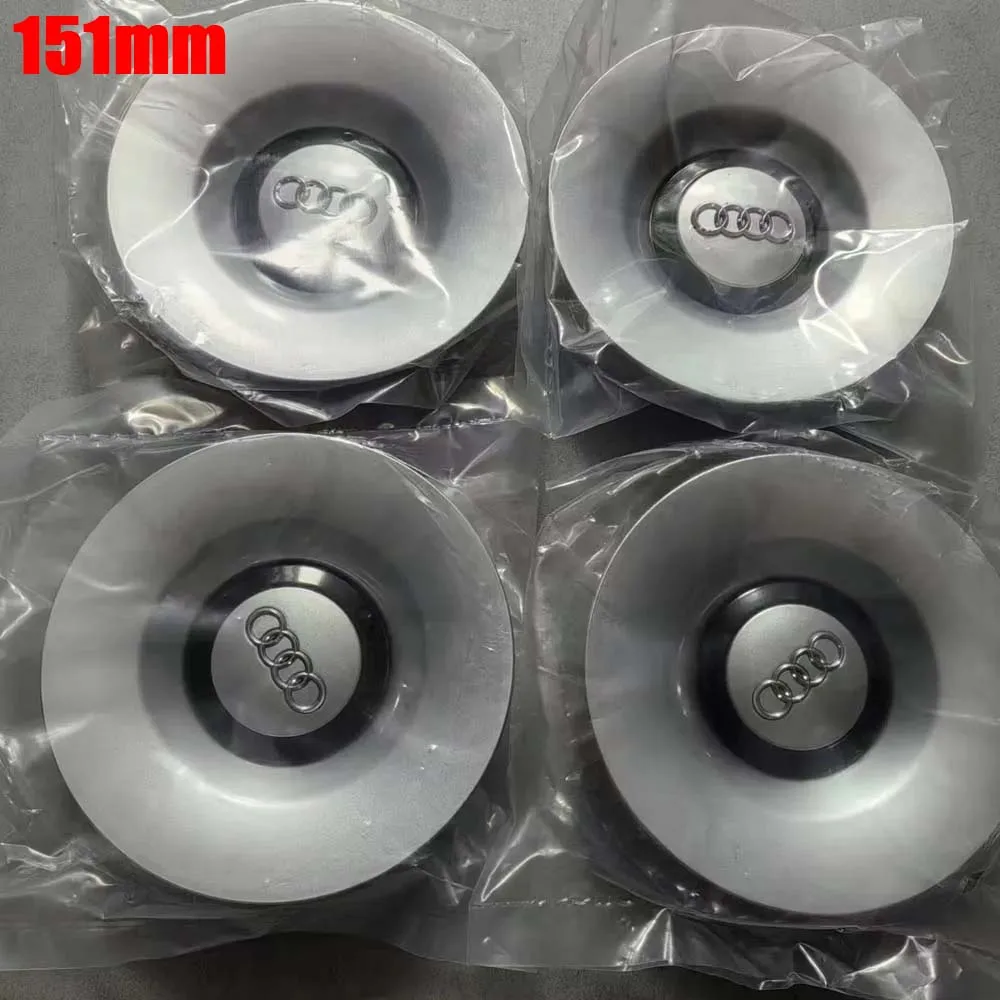 4pcs Wheel Center Hub Caps Rims Cap Badge For Audi Logo A3 A4 B5 A5 A6 S4 B6 S3 TT A8 Quattro Emblem 8E0601165H Car Accessories