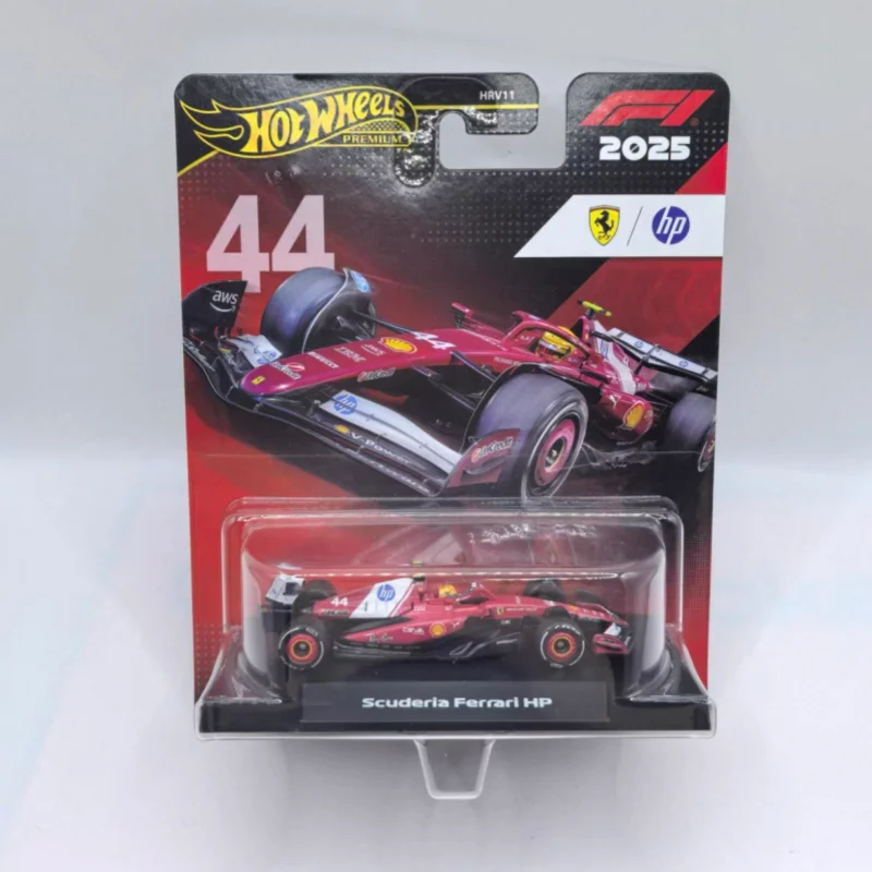 Nuevo Modelo a Escala de F1 Hot Wheels 2026, Auto de Carreras de Aleación, 44 Lewis Hamilton, Equipo Ferrari Benz, Modelo Coleccionable para Aficionados, Regalo