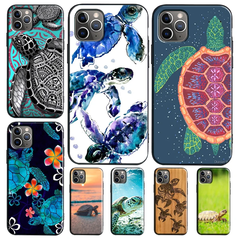 Swimming Freshwater Sea Turtles Funda For Samsung Galaxy S26 S25 S24 S22 S23 Ultra Plus S20 S21 FE S9 S10 S25 FE Phone Case