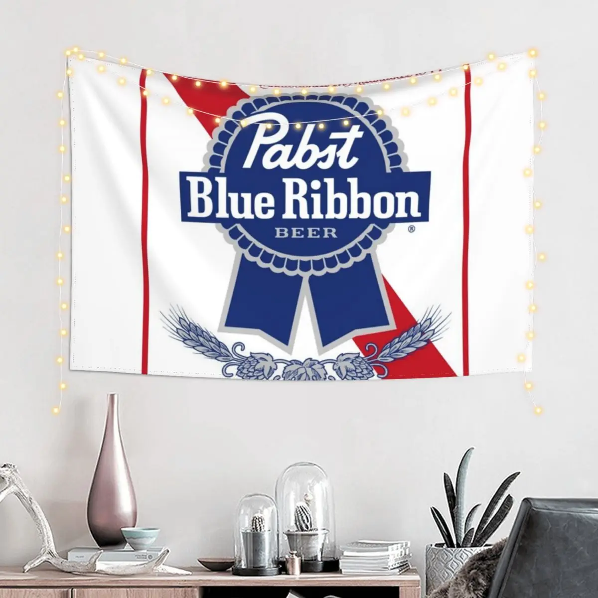 Pabst Blue Ribbon Tapestry Home Decorating Decoration Aesthetic Room Aesthetic Aesthetic Room Decors Tapestry