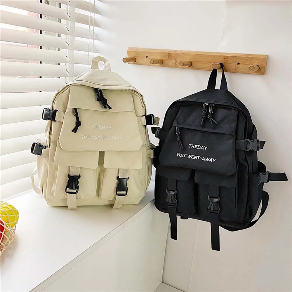 

A Load of Multi-pocket Color Schoolbag Insert Buckle Computer Backpack Knapsack Outdoor Backpack Fitness Bag Storage Bag