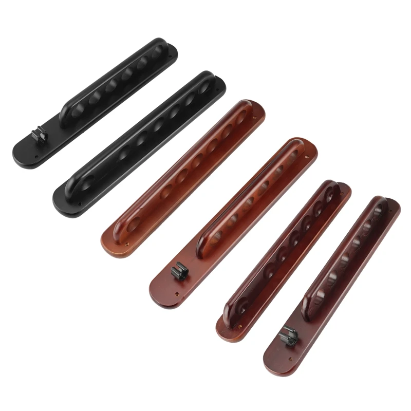 

Billiard Cue Rack 7 Pool Cues Wall Mount Solid Wood Finish Hardwood Pool Cue Sticks Rack Billiard Stick Wall Rack