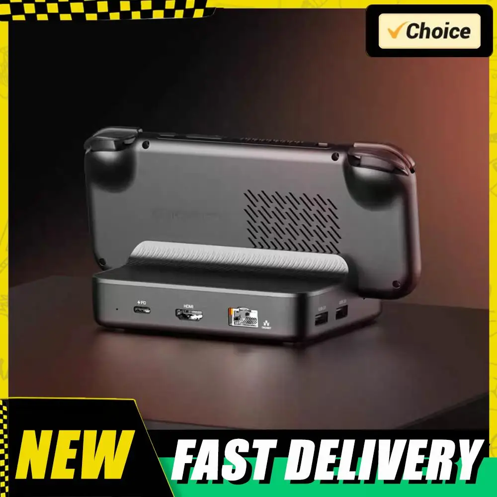 

Зарядная док-станция 7 в 1 для док-станции Retroid Pocket 5 PD Зарядка HDMI-совместимая док-станция Замена 3 * USB3.0 2 * USB2.0