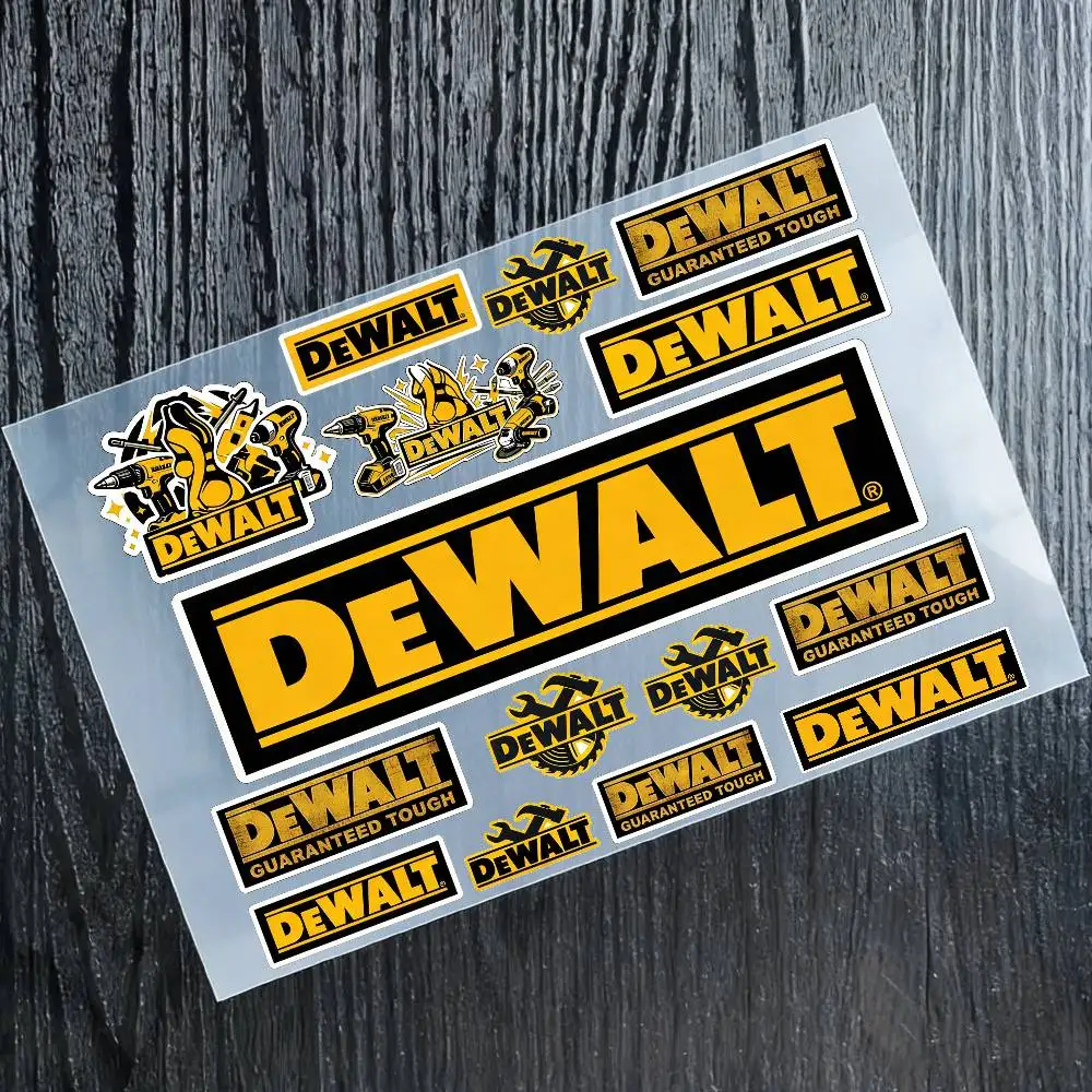 

Светоотражающие наклейки DEWALT для мотоциклов, водонепроницаемые виниловые наклейки для мотоциклетных шлемов, топливных баков и велосипедов