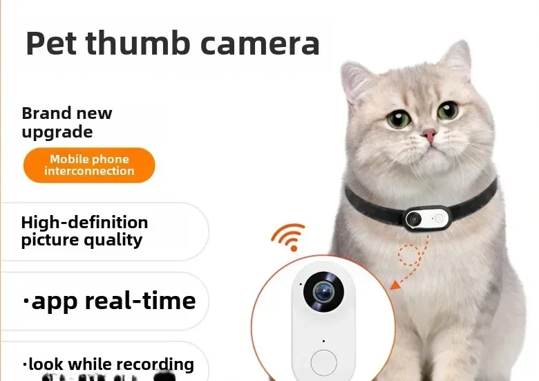 Pet recorder Cat and dog perspective Live audio and video anti-shake