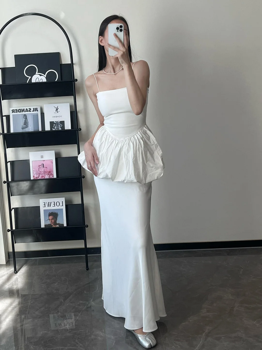 

Модный комплект из тюлевой юбки и топа-бюстье для женщин, летний новый стиль, элегантная юбка-рыбий хвост, трендовый ансамбль