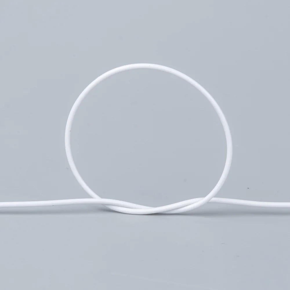 200 yards/roll  Aluminum Wire 1mm Rubber Covered Round Wires Jewelry Findings for Jewelry DIY earrring Crafts Making Decor