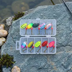 Spinnerbait metálico de rotación compuesta para lubina y perca