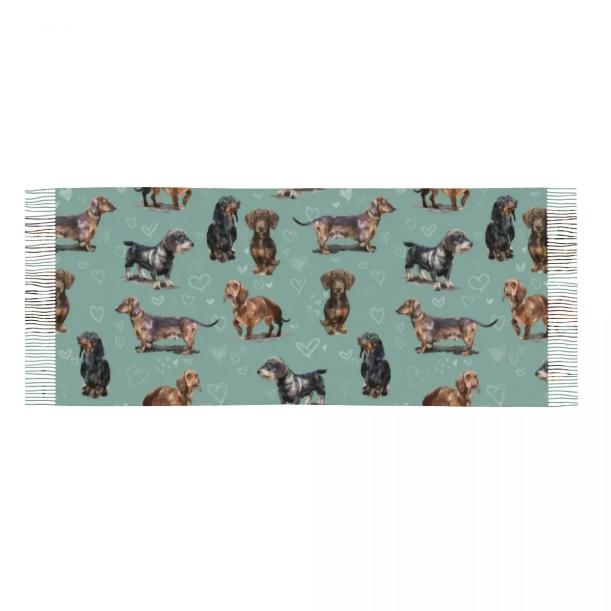 Ladies Large The Dachshund Scarves Women Winter Thick Warm Tassel Shawl Wraps Badger Sausage Wiener Dogs Scarf