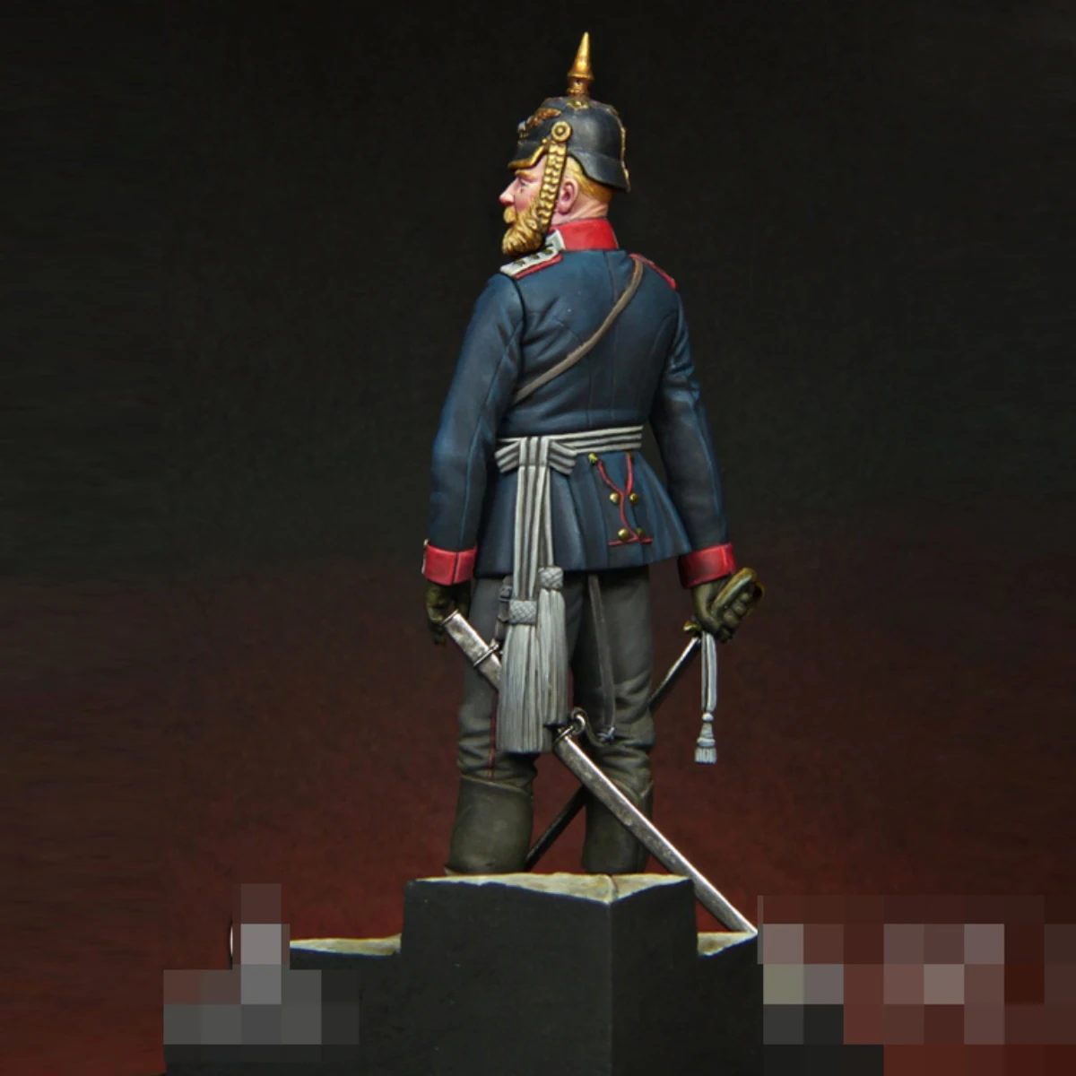 1/24 Resin figure unpainted model Kit, military theme Prussian Infantry Guard, unassembled and unpainted GK