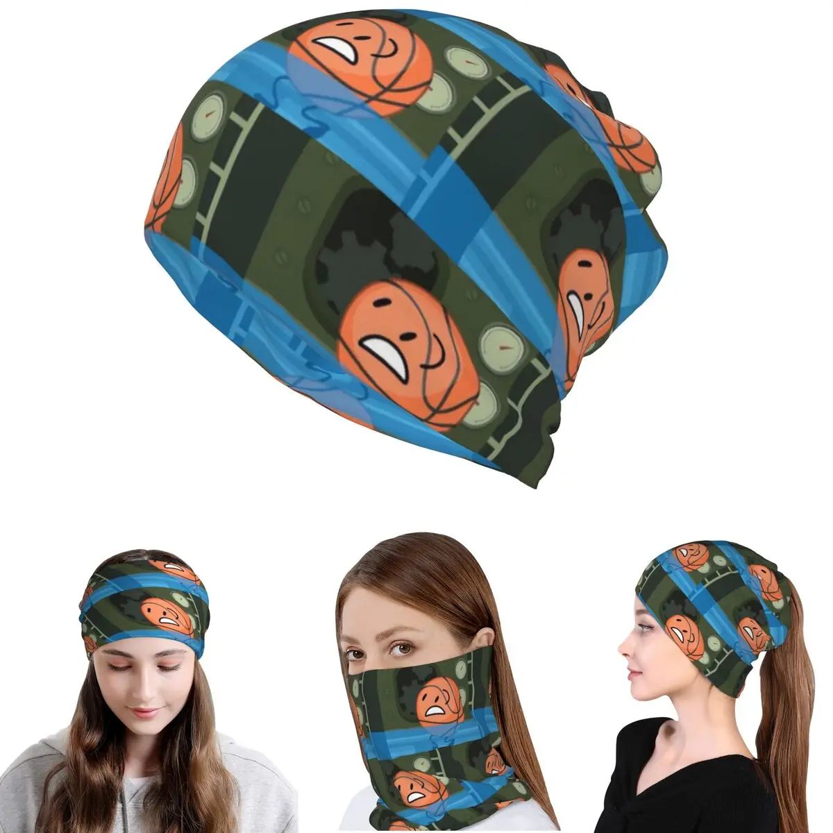 Battle For Dream Island BFDI Basketball-Bandana, Halstuch, Wickelschal, Mehrzweck-Fahrradschal, Mütze, Unisex, für Erwachsene, waschbar