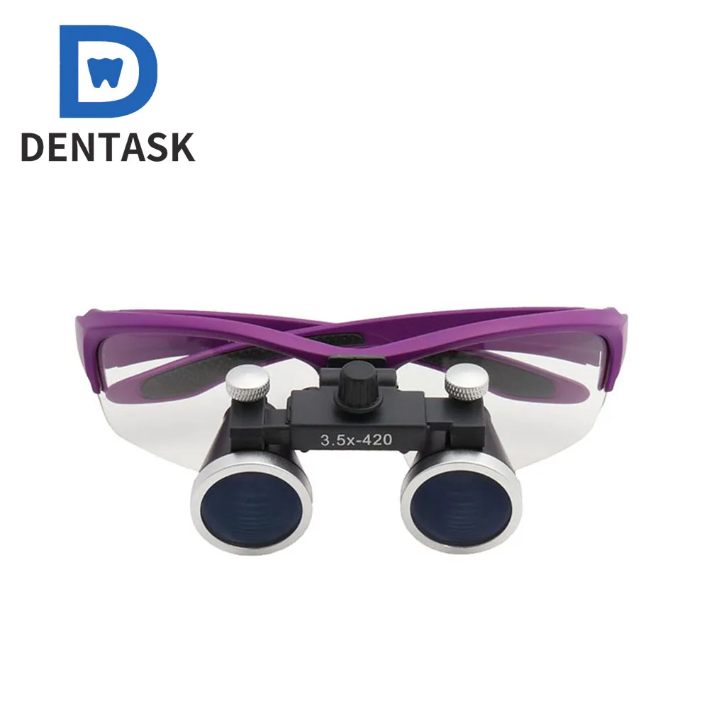 Dental Binoculars Magnifier 2.5X/3.5X Magnification Ultra-lightweight Dental Loupes Optical Glass for Surgery Odontologia