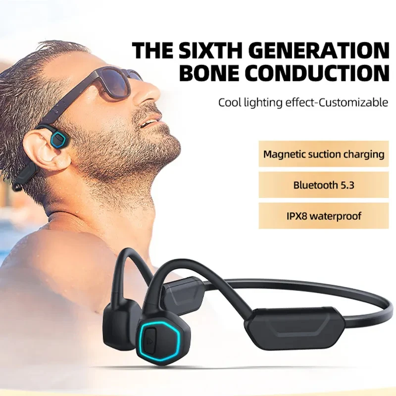 Xiaomi Bone Conduction Wireless Earphones IPX8 Waterproof Sports Bluetooth Headset 32GB Memory MP3 Player For Swimming Running