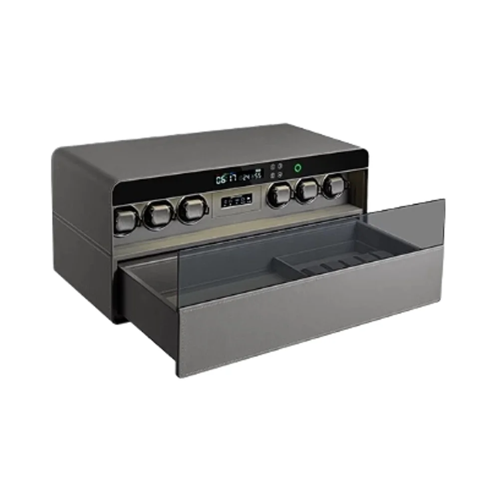 

Weichi High Quality Jewelry Safe Box Watch Winder With 6 Slots Fingerprint Lock Different Color Choose Safe Box Home/Office Use