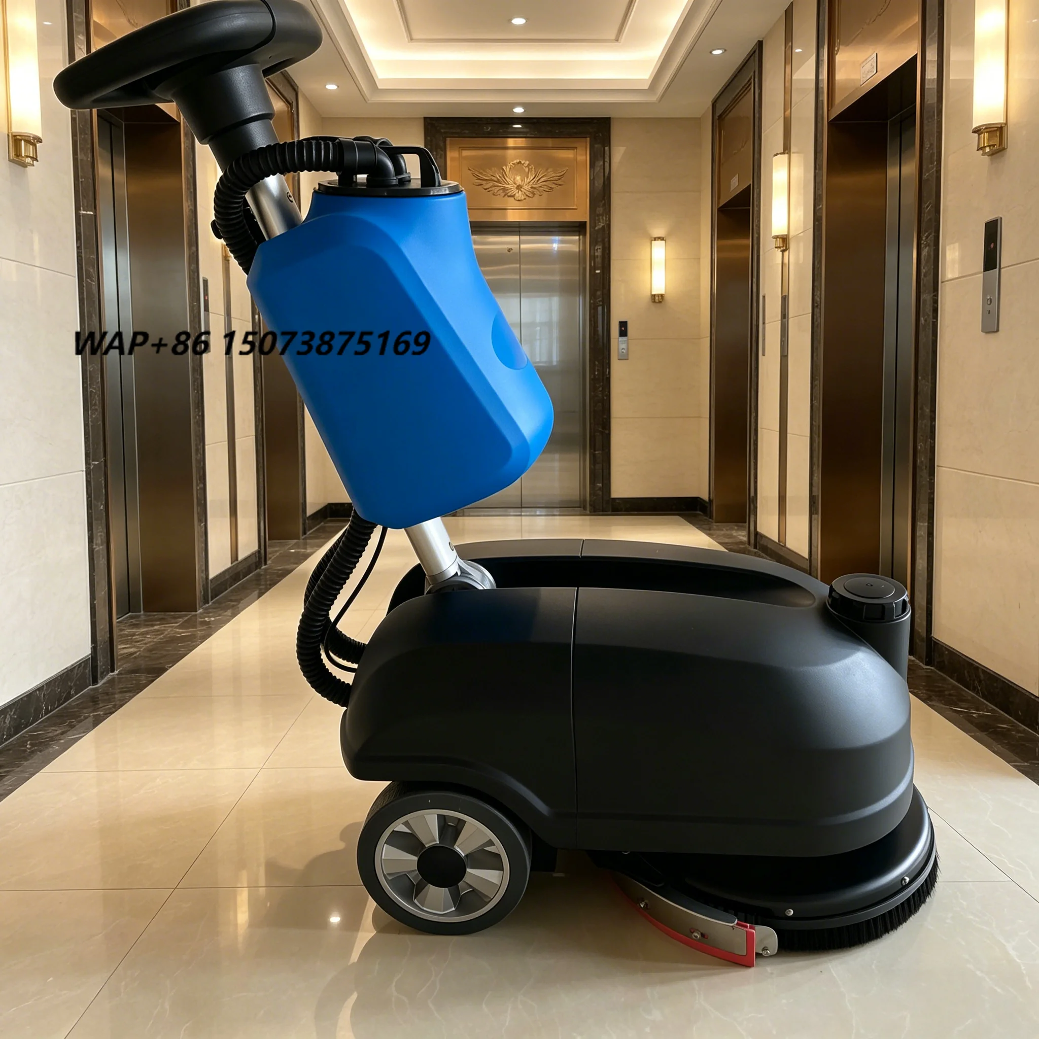 New Condition 24V Electric Mini Industrial Handheld Scraper Sweeper Brush Automatic Ride Floor Scrubber Burnishing Hand Push