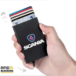 Rfid Smart Wallet Card Holder Metal Thin Slim Up Minimalist Wallet for Scania K250 K280 K310 K320 K490 SERIE G P S