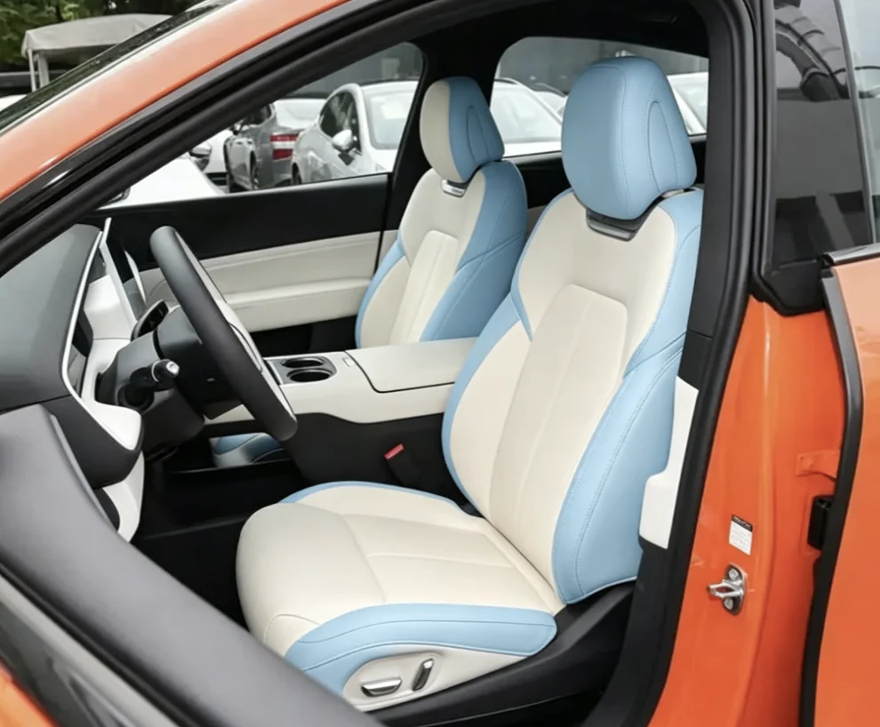 Für Xpeng G6 2025 Maßgefertigte Autositzbezüge Luxuriöses Nappaleder 100% Passgenau Innenraumzubehör 360 ° Vollständige Abdeckung – Detail 6