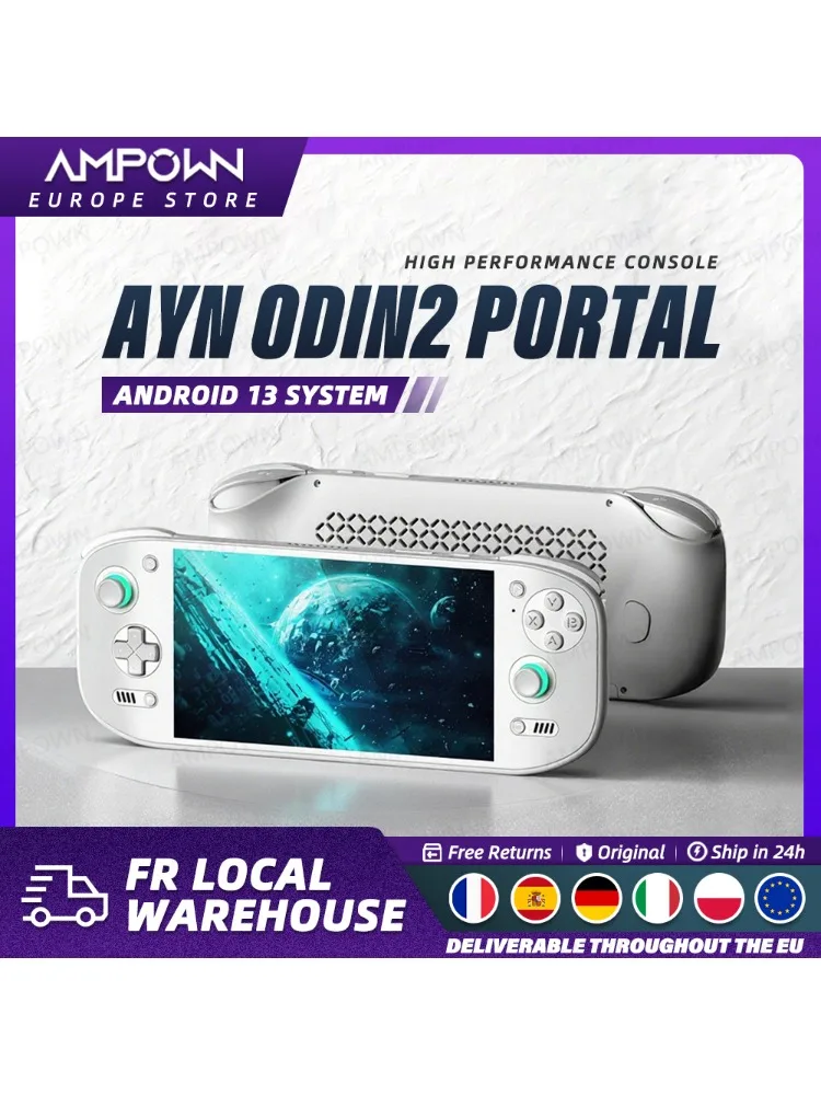 AYN Odin2 Portal videogameconsole 7 '' OLED 120 Hz scherm 4K video-uitgang 8000 mAh batterij Luchtkoeling Qualcomm 8 Gen 2 Android13 - afbeelding 2