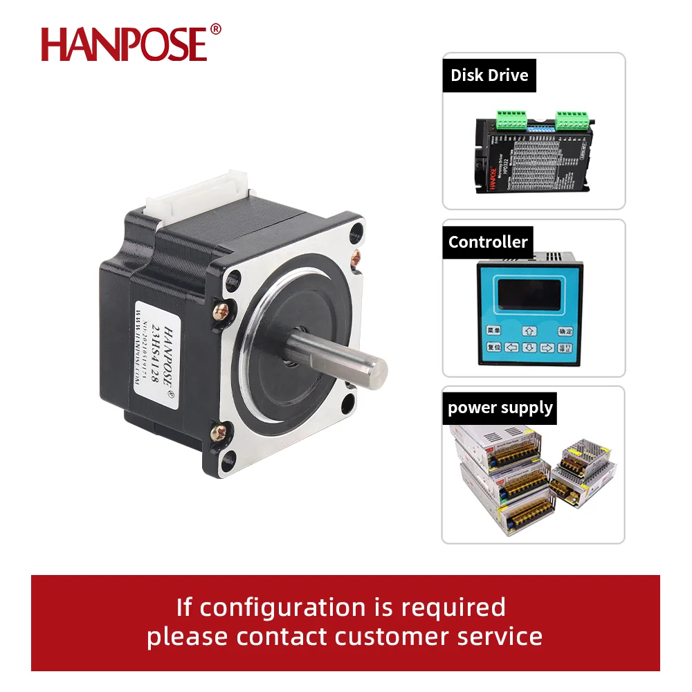 Nema 23 stepper motor 41mm 2.8A 0.55NM 23HS4128 stepper motor for CNC Laser Grind Foam Plasma Cut