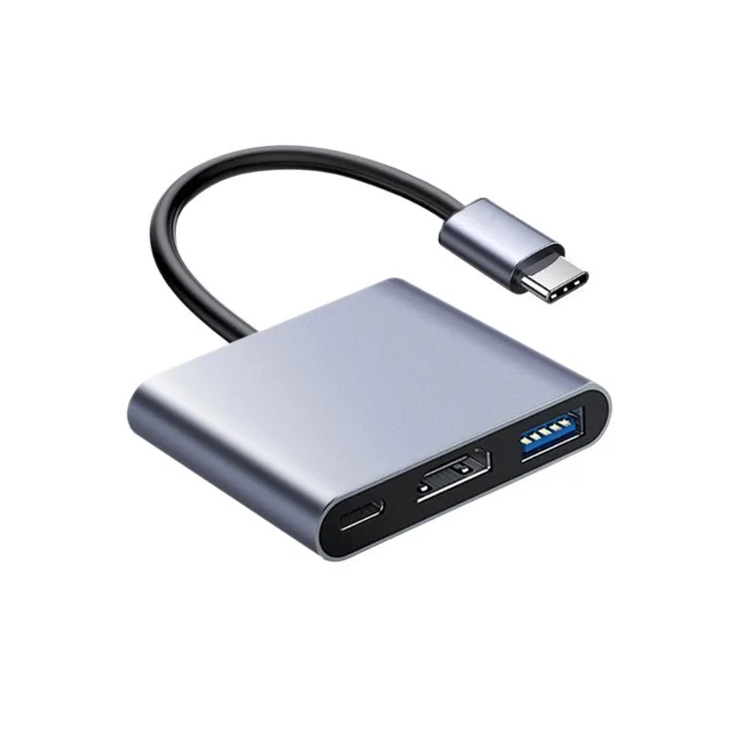 4K 1080P Type C To HDMI-compatible/ Usb 3.0/ Type C 3 in 1 Cable Converter Thunderbolt 3 Switch to HDMI-compatible Adapter Cable