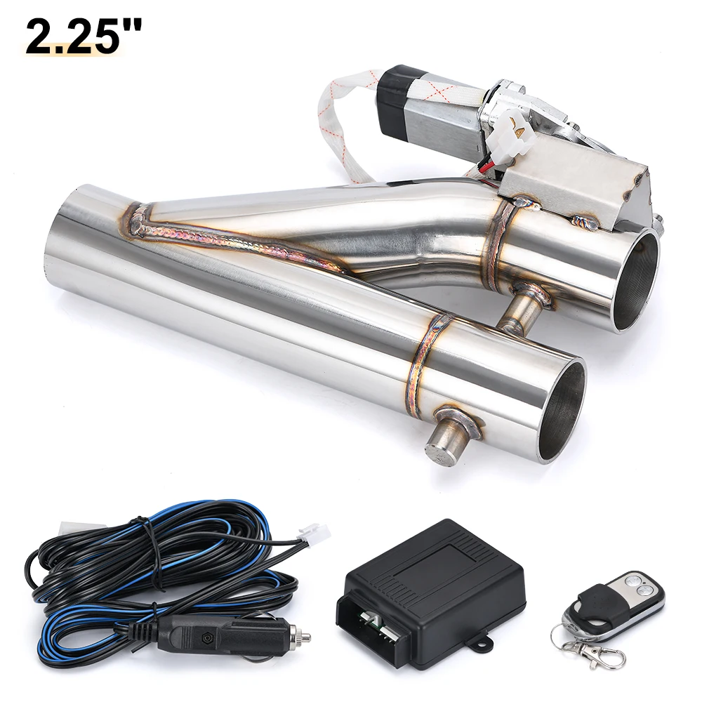 Universele Rvs 304 2.0 "2.25" 2.5 "3" Dual-Valve Elektrische Uitlaat Downpipe Uitsparing Met afstandsbediening Draadloze Accessoires