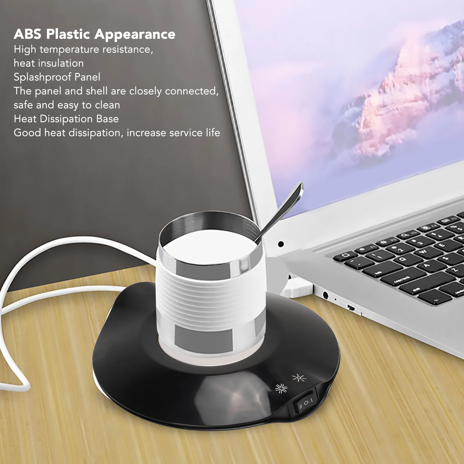 加熱冷却カップマット-usb-電源電気コーヒーウォーマー飲料クーラー最大-65-度