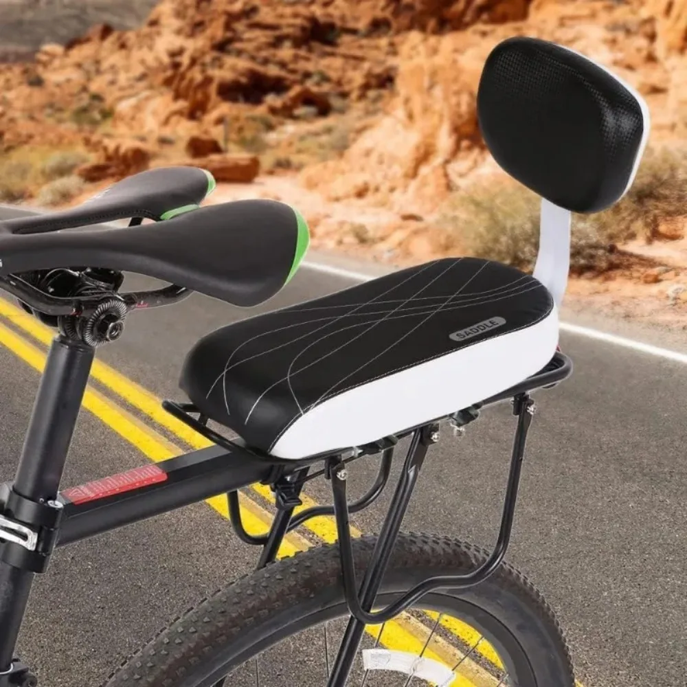 

NEW Cycling Child Seats Kid Bike Back Cushioned Seat Kit with Bell Foot Rest Handle Grip Children Safety Carrier Set