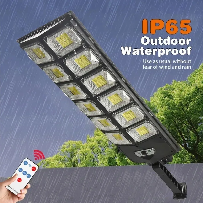 

Супер яркий 7700LM солнечный светодиодный светильник для улицы, мощный уличный солнечный светильник, 3 режима, водонепроницаемый светильник с дистанционным управлением, садовый уличный фонарь