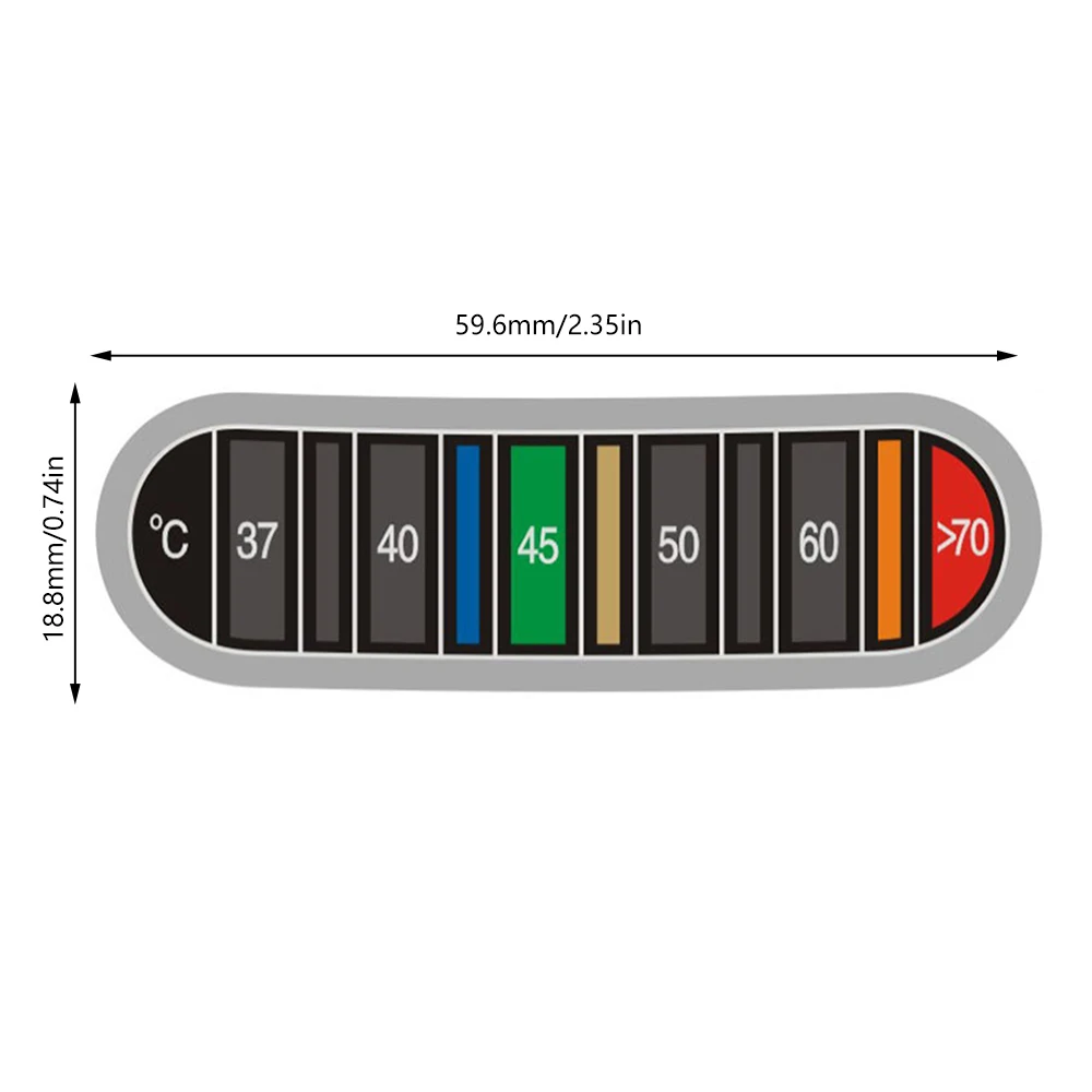 0-70 ℃ tazza bollitore liquido Tester di temperatura latte acqua caffè cibo termometro scolorimento adesivo per la fornitura di cucina di casa