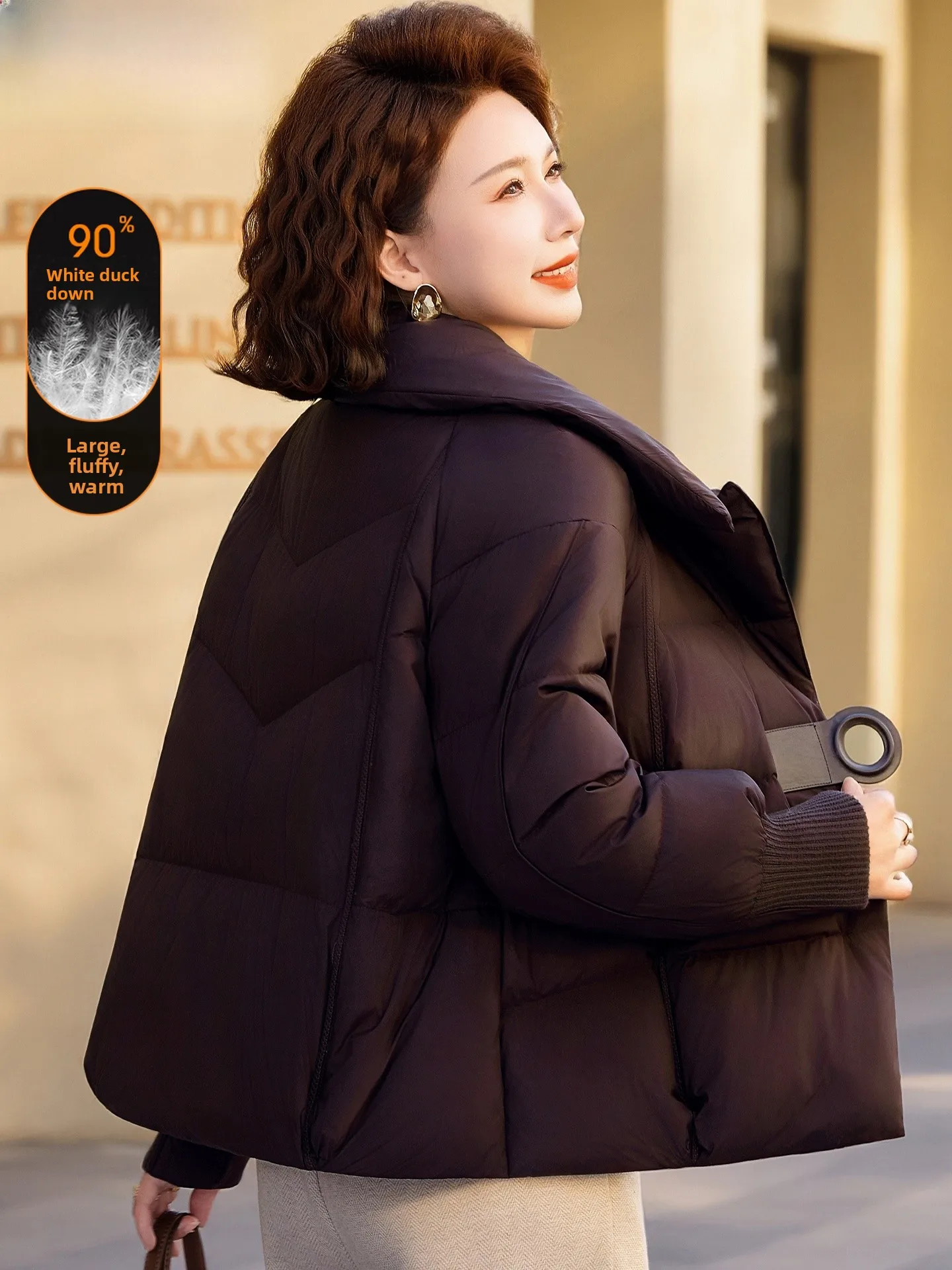 

Зимняя верхняя одежда: Модный брендовый пуховик для женщин старше 50 лет, прочный, из хлопка, с воротником-стойкой, на молнии